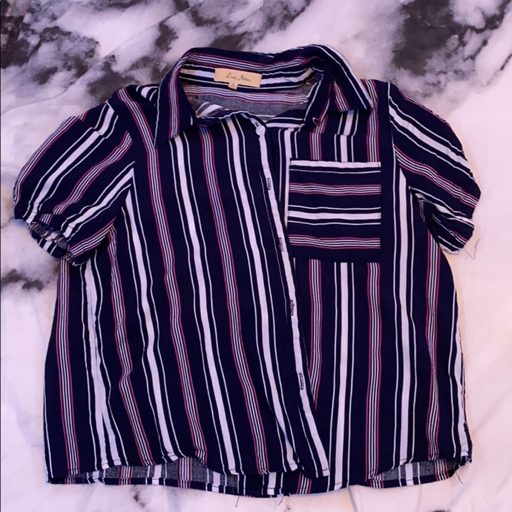 Stripped Button Up Shirt